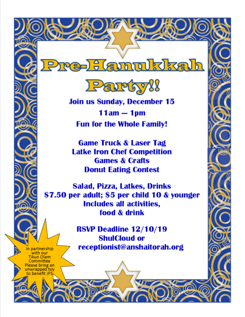 Banner Image for Hanukkah Pre-Party